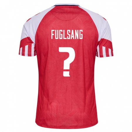 Kandiny Deti Dánske Adam Fuglsang #0 Červená Dresy Hazai Csapatmez 24-26 Triĭká