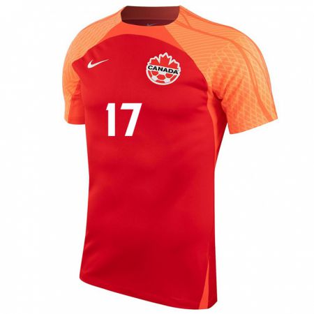 Kandiny Deti Kanadské Cyle Larin #17 Oranžová Dresy Hazai Csapatmez 24-26 Triĭká