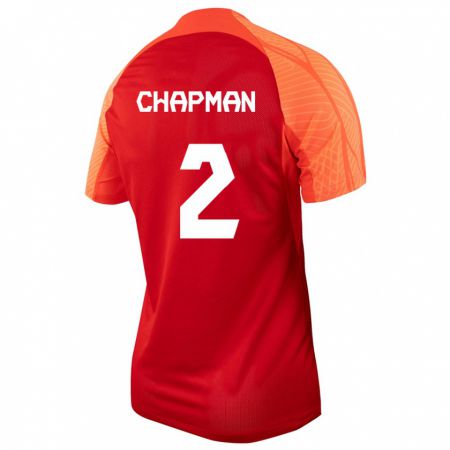 Kandiny Deti Kanadské Allysha Chapman #2 Oranžová Dresy Hazai Csapatmez 24-26 Triĭká