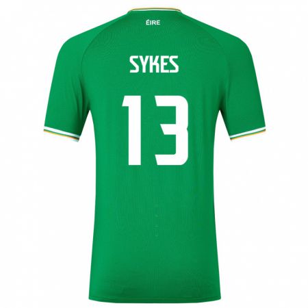 Kandiny Deti Írsko Mark Sykes #13 Zelená Dresy Hazai Csapatmez 24-26 Triĭká