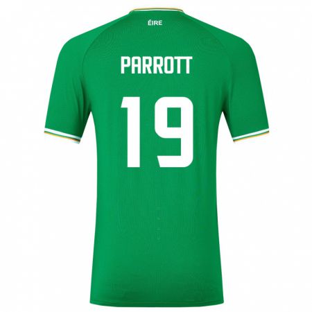 Kandiny Deti Írsko Troy Parrott #19 Zelená Dresy Hazai Csapatmez 24-26 Triĭká