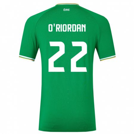 Kandiny Deti Írsko Connor O'riordan #22 Zelená Dresy Hazai Csapatmez 24-26 Triĭká