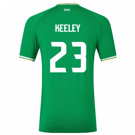 Kandiny Deti Írsko Josh Keeley #23 Zelená Dresy Hazai Csapatmez 24-26 Triĭká