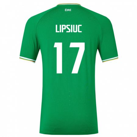 Kandiny Deti Írsko Darius Lipsiuc #17 Zelená Dresy Hazai Csapatmez 24-26 Triĭká
