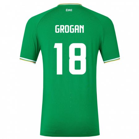 Kandiny Deti Írsko Christy Grogan #18 Zelená Dresy Hazai Csapatmez 24-26 Triĭká