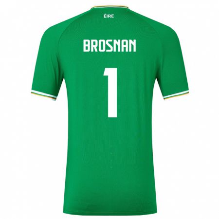Kandiny Deti Írsko Courtney Brosnan #1 Zelená Dresy Hazai Csapatmez 24-26 Triĭká