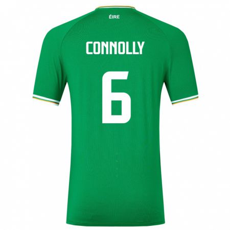 Kandiny Deti Írsko Megan Connolly #6 Zelená Dresy Hazai Csapatmez 24-26 Triĭká