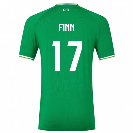 Kandiny Deti Írsko Jamie Finn #17 Zelená Dresy Hazai Csapatmez 24-26 Triĭká