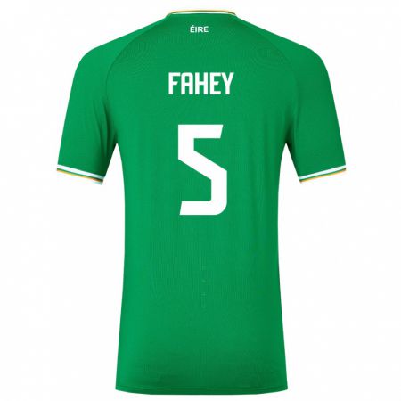 Kandiny Deti Írsko Niamh Fahey #5 Zelená Dresy Hazai Csapatmez 24-26 Triĭká