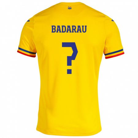 Kandiny Deti Rumunsko Fabio Badarau #0 Žltá Dresy Hazai Csapatmez 24-26 Triĭká