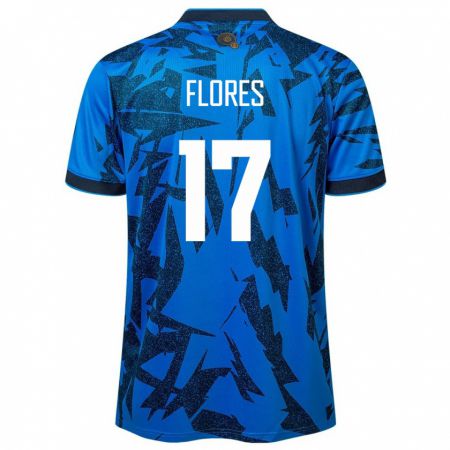 Kandiny Deti Salvádor Diego Flores #17 Modrá Dresy Hazai Csapatmez 24-26 Triĭká