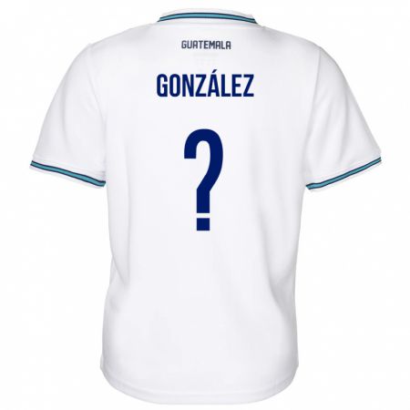 Kandiny Deti Guatemala Erick González #0 Biely Dresy Hazai Csapatmez 24-26 Triĭká