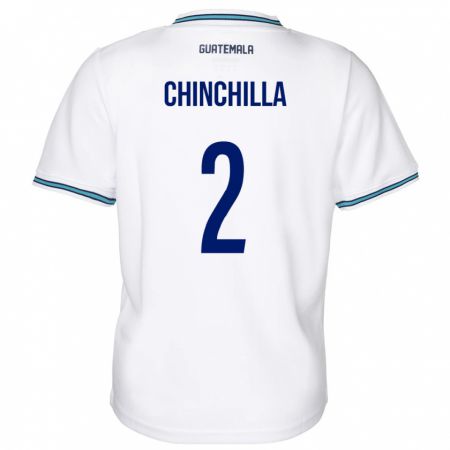 Kandiny Deti Guatemala Nicolás Chinchilla #2 Biely Dresy Hazai Csapatmez 24-26 Triĭká