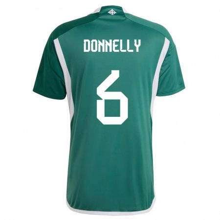 Kandiny Deti Severné Írsko Ryan Donnelly #6 Zelená Dresy Hazai Csapatmez 24-26 Triĭká