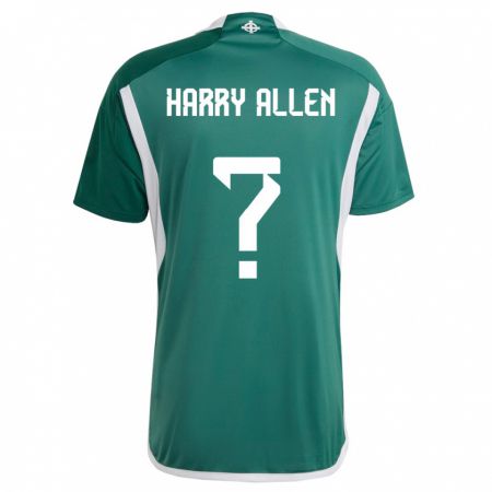 Kandiny Deti Severné Írsko Harry Allen #0 Zelená Dresy Hazai Csapatmez 24-26 Triĭká