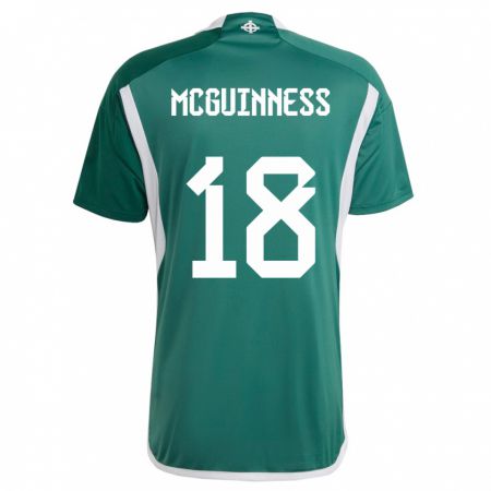 Kandiny Deti Severné Írsko Caitlin Mcguinness #18 Zelená Dresy Hazai Csapatmez 24-26 Triĭká