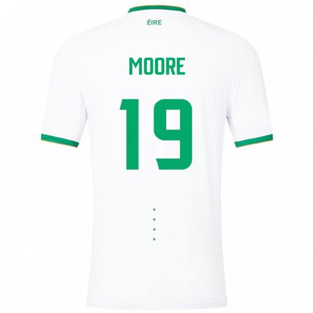 Kandiny Deti Írsko Sean Moore #19 Biely Dresy Idegenbeli Csapatmez 24-26 Triĭká