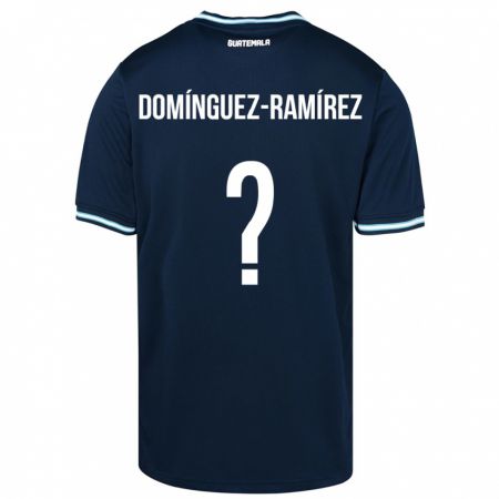 Kandiny Deti Guatemala Marco Domínguez-Ramírez #0 Modrá Dresy Idegenbeli Csapatmez 24-26 Triĭká