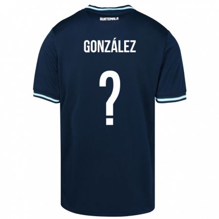 Kandiny Deti Guatemala Erick González #0 Modrá Dresy Idegenbeli Csapatmez 24-26 Triĭká