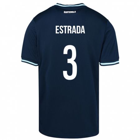 Kandiny Deti Guatemala Carlos Estrada #3 Modrá Dresy Idegenbeli Csapatmez 24-26 Triĭká