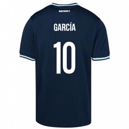 Kandiny Deti Guatemala Gabriel García #10 Modrá Dresy Idegenbeli Csapatmez 24-26 Triĭká