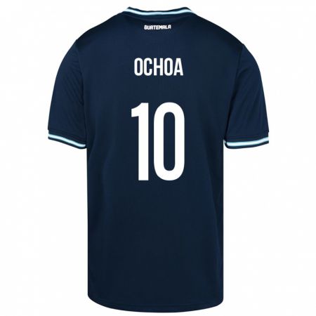 Kandiny Deti Guatemala José Ochoa #10 Modrá Dresy Idegenbeli Csapatmez 24-26 Triĭká