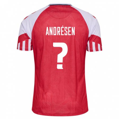 Kandiny Muži Dánske Aske Andrésen #0 Červená Dresy Hazai Csapatmez 24-26 Triĭká