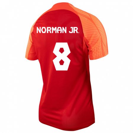 Kandiny Muži Kanadské David Norman Jr. #8 Oranžová Dresy Hazai Csapatmez 24-26 Triĭká