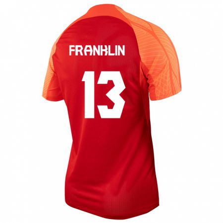 Kandiny Muži Kanadské Kobe Franklin #13 Oranžová Dresy Hazai Csapatmez 24-26 Triĭká