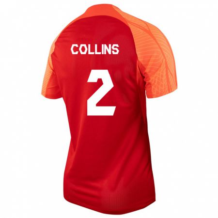 Kandiny Muži Kanadské Sydney Collins #2 Oranžová Dresy Hazai Csapatmez 24-26 Triĭká