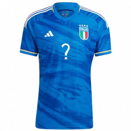 Kandiny Muži Taliansko Tvoje Meno #0 Modrá Dresy Hazai Csapatmez 24-26 Triĭká