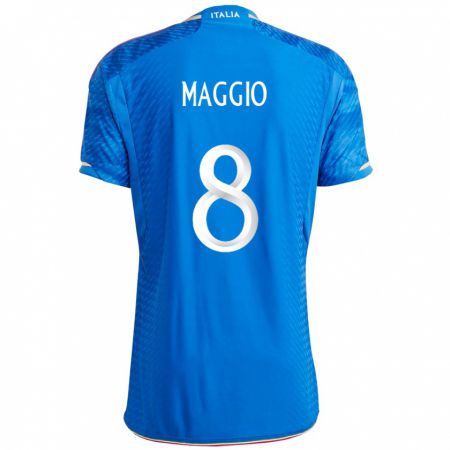 Kandiny Muži Taliansko Luca Di Maggio #8 Modrá Dresy Hazai Csapatmez 24-26 Triĭká