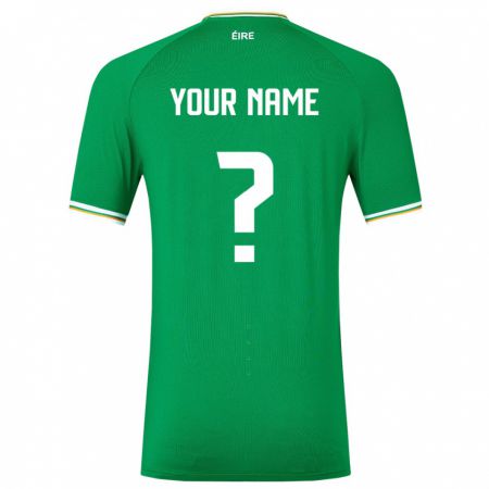Kandiny Muži Írsko Tvoje Meno #0 Zelená Dresy Hazai Csapatmez 24-26 Triĭká