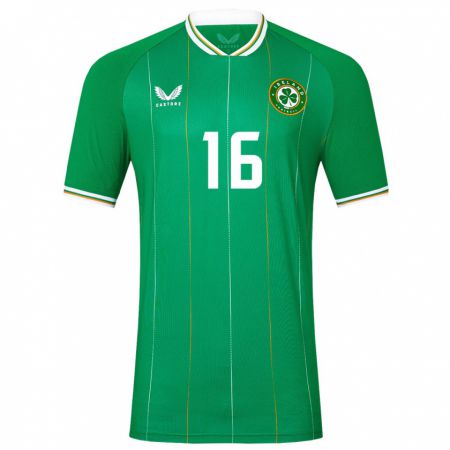 Kandiny Muži Írsko Killian Cahill #16 Zelená Dresy Hazai Csapatmez 24-26 Triĭká