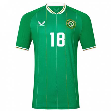 Kandiny Muži Írsko Armstrong Oko-Flex #18 Zelená Dresy Hazai Csapatmez 24-26 Triĭká