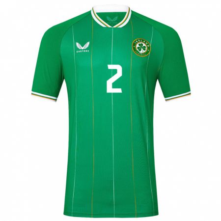 Kandiny Muži Írsko James Abankwah #2 Zelená Dresy Hazai Csapatmez 24-26 Triĭká