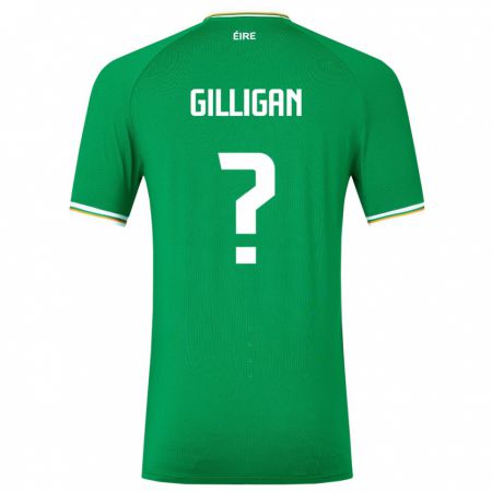 Kandiny Muži Írsko Ciaran Gilligan #0 Zelená Dresy Hazai Csapatmez 24-26 Triĭká