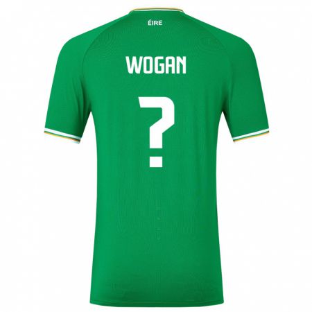 Kandiny Muži Írsko Andrew Wogan #0 Zelená Dresy Hazai Csapatmez 24-26 Triĭká