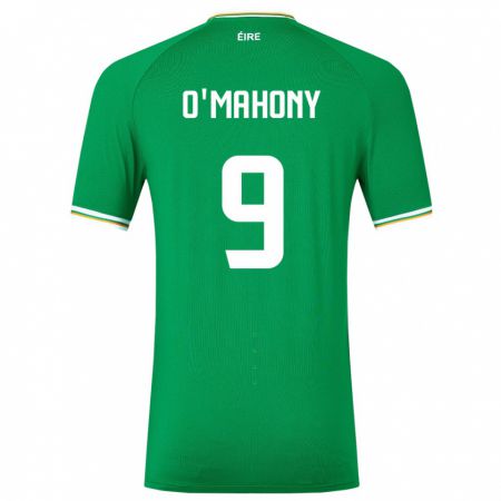 Kandiny Muži Írsko Mark O'mahony #9 Zelená Dresy Hazai Csapatmez 24-26 Triĭká