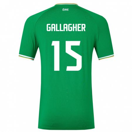 Kandiny Muži Írsko Oisín Gallagher #15 Zelená Dresy Hazai Csapatmez 24-26 Triĭká