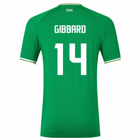 Kandiny Muži Írsko Joseph Gibbard #14 Zelená Dresy Hazai Csapatmez 24-26 Triĭká