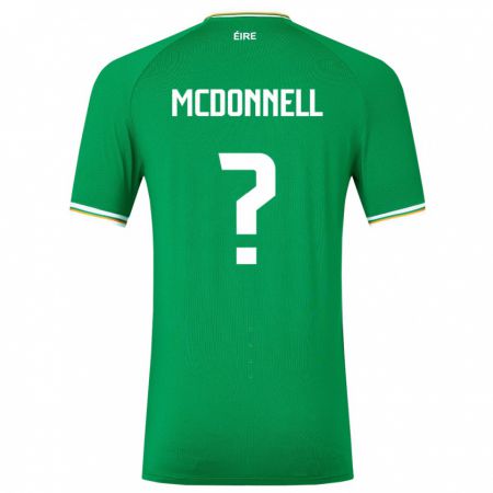 Kandiny Muži Írsko Grady Mcdonnell #0 Zelená Dresy Hazai Csapatmez 24-26 Triĭká