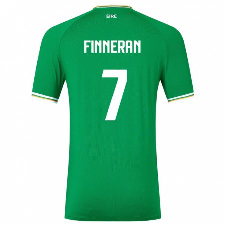 Kandiny Muži Írsko Rory Finneran #7 Zelená Dresy Hazai Csapatmez 24-26 Triĭká