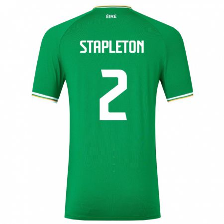 Kandiny Muži Írsko Jessie Stapleton #2 Zelená Dresy Hazai Csapatmez 24-26 Triĭká