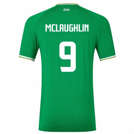 Kandiny Muži Írsko Erin Mclaughlin #9 Zelená Dresy Hazai Csapatmez 24-26 Triĭká