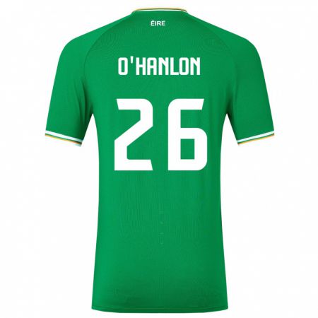 Kandiny Muži Írsko Tara O'hanlon #26 Zelená Dresy Hazai Csapatmez 24-26 Triĭká