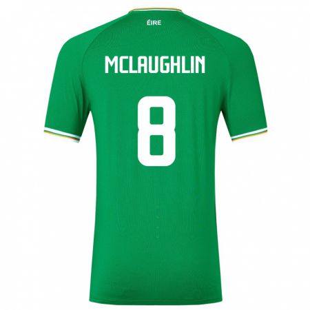 Kandiny Muži Írsko Roma Mclaughlin #8 Zelená Dresy Hazai Csapatmez 24-26 Triĭká