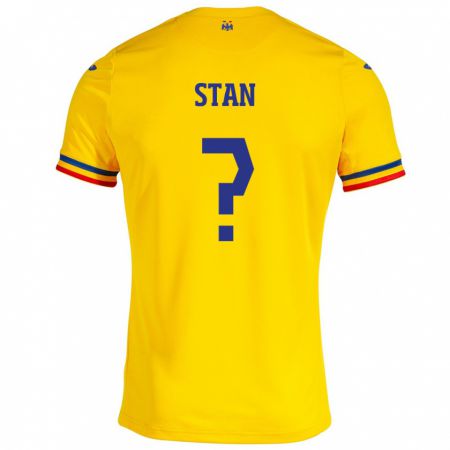 Kandiny Muži Rumunsko Alexandru Stan #0 Žltá Dresy Hazai Csapatmez 24-26 Triĭká