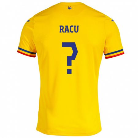 Kandiny Muži Rumunsko Andrei Racu #0 Žltá Dresy Hazai Csapatmez 24-26 Triĭká