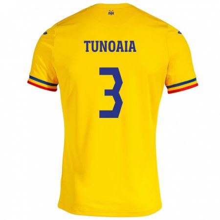 Kandiny Muži Rumunsko Alexandra Tunoaia #3 Žltá Dresy Hazai Csapatmez 24-26 Triĭká